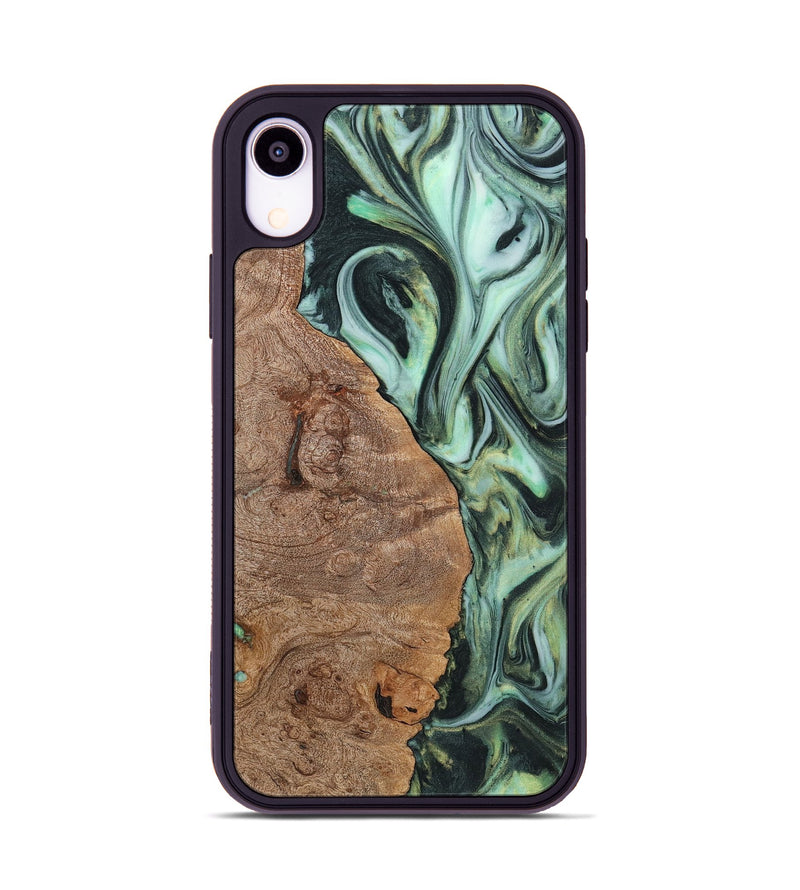 iPhone Xr Wood Phone Case - Mckenna (Green, 723470)