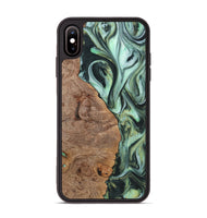 iPhone Xs Max Wood Phone Case - Mckenna (Green, 723470)