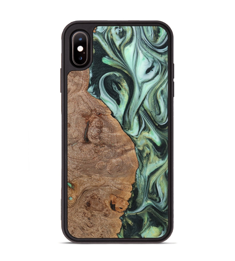 iPhone Xs Max Wood Phone Case - Mckenna (Green, 723470)