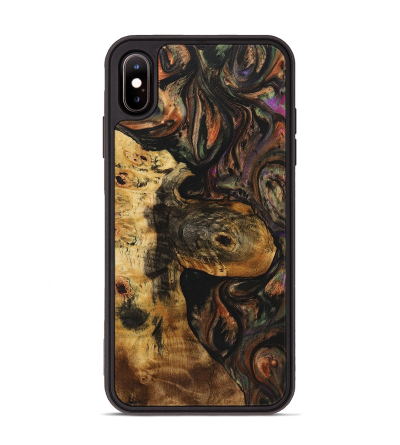 iPhone Xs Max Wood Phone Case - Edward (Green, 723471)