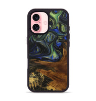 iPhone 16 Wood Phone Case - Serenity (Green, 723473)