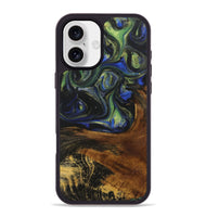 iPhone 16 Plus Wood Phone Case - Serenity (Green, 723473)