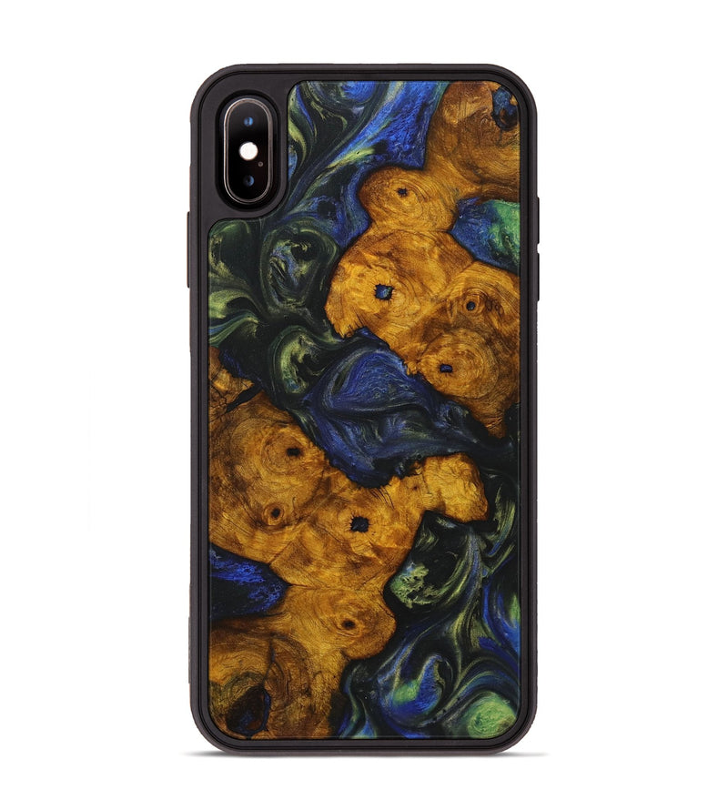 iPhone Xs Max Wood Phone Case - Gianna (Green, 723474)