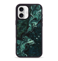 iPhone 16 Plus Wood Phone Case - Dick (Green, 723475)