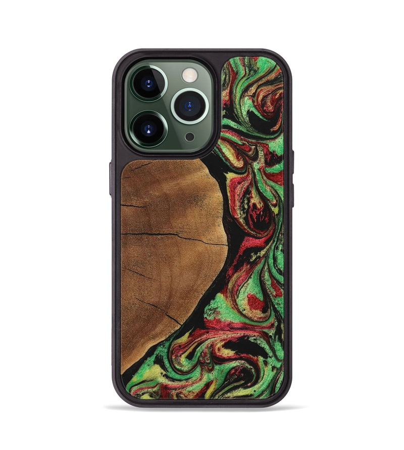 iPhone 13 Pro Wood Phone Case - Seth (Green, 723476)