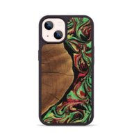 iPhone 14 Wood Phone Case - Seth (Green, 723476)