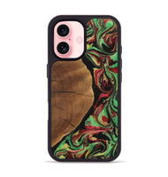 iPhone 16 Wood Phone Case - Seth (Green, 723476)