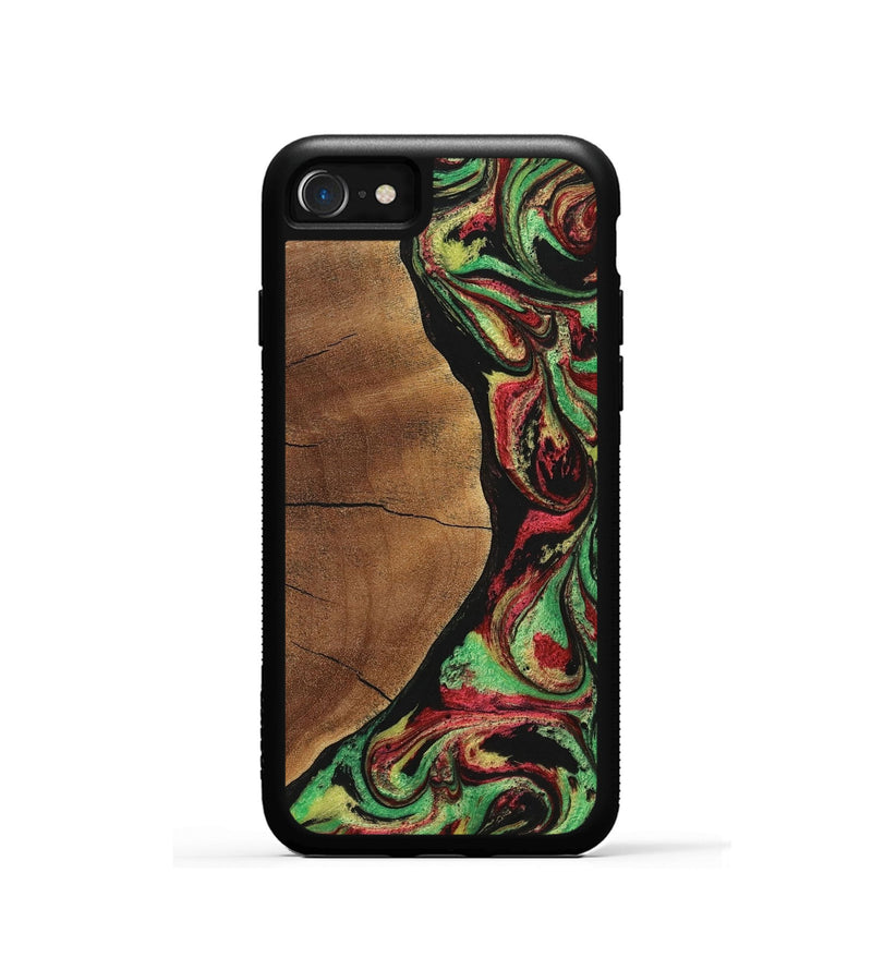 iPhone SE Wood Phone Case - Seth (Green, 723476)