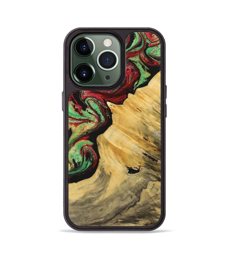 iPhone 13 Pro Wood Phone Case - Kerri (Green, 723477)