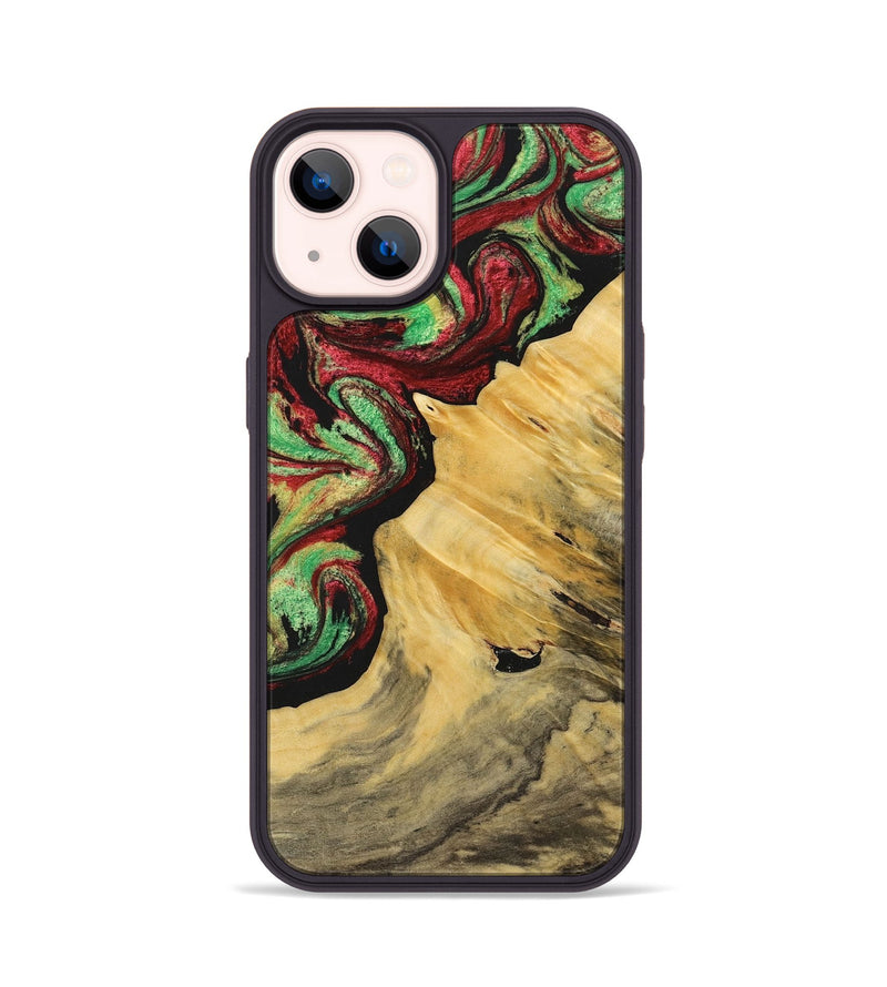 iPhone 14 Wood Phone Case - Kerri (Green, 723477)