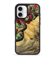 iPhone 16 Plus Wood Phone Case - Kerri (Green, 723477)