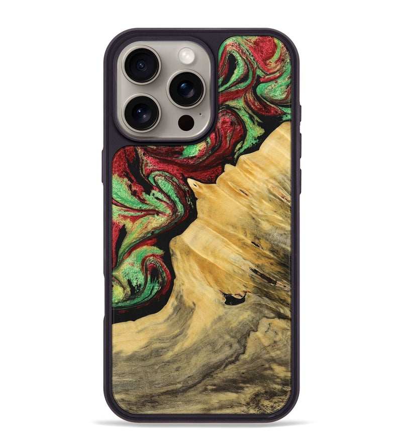 iPhone 16 Pro Max Wood Phone Case - Kerri (Green, 723477)