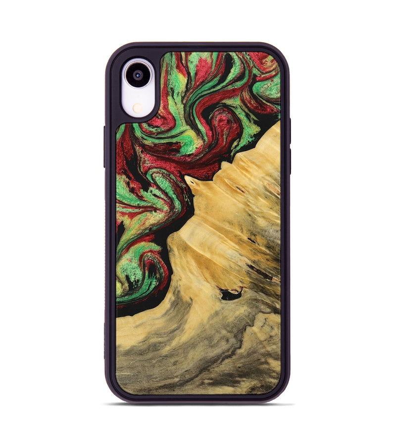 iPhone Xr Wood Phone Case - Kerri (Green, 723477)