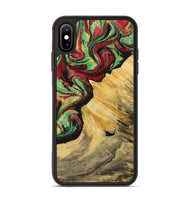 iPhone Xs Max Wood Phone Case - Kerri (Green, 723477)