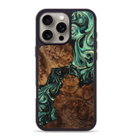 iPhone 16 Pro Max Wood Phone Case - Tamra (Green, 723478)