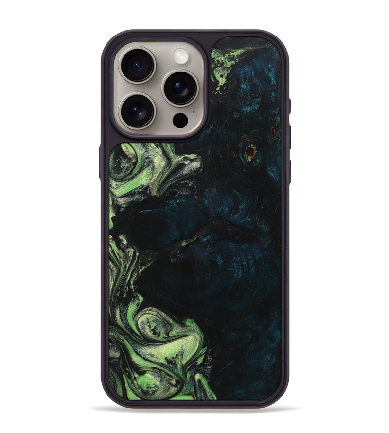 iPhone 15 Pro Max Wood Phone Case - Gunnar (Green, 723479)