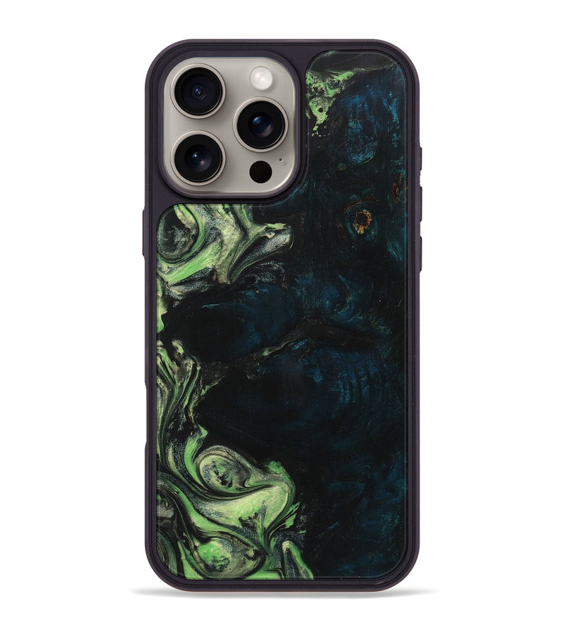 iPhone 16 Pro Max Wood Phone Case - Gunnar (Green, 723479)