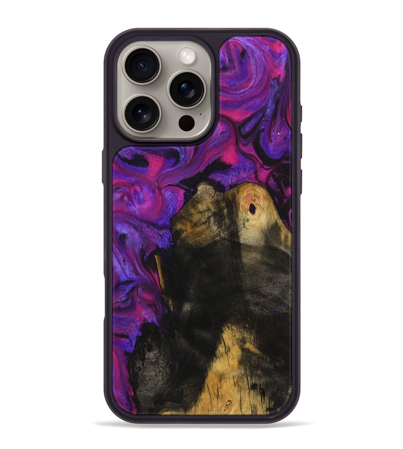 iPhone 16 Pro Max Wood Phone Case - Wanda (Purple, 723481)