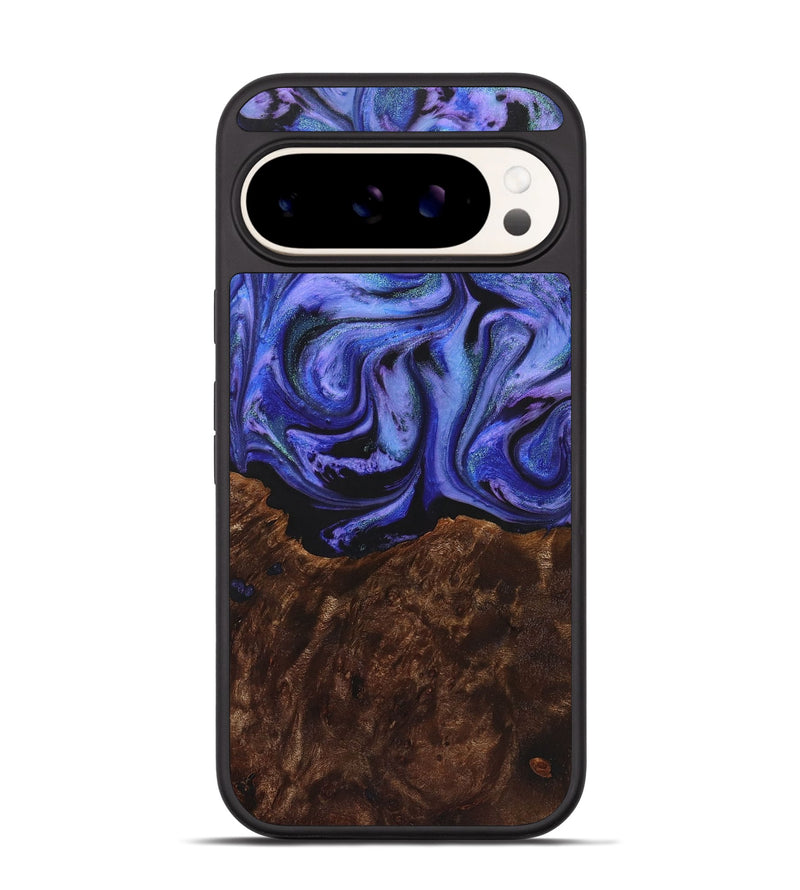 Pixel 9 Wood Phone Case - Hattie (Purple, 723489)