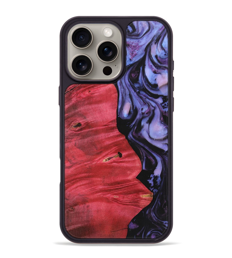 iPhone 16 Pro Max Wood Phone Case - Myles (Purple, 723490)