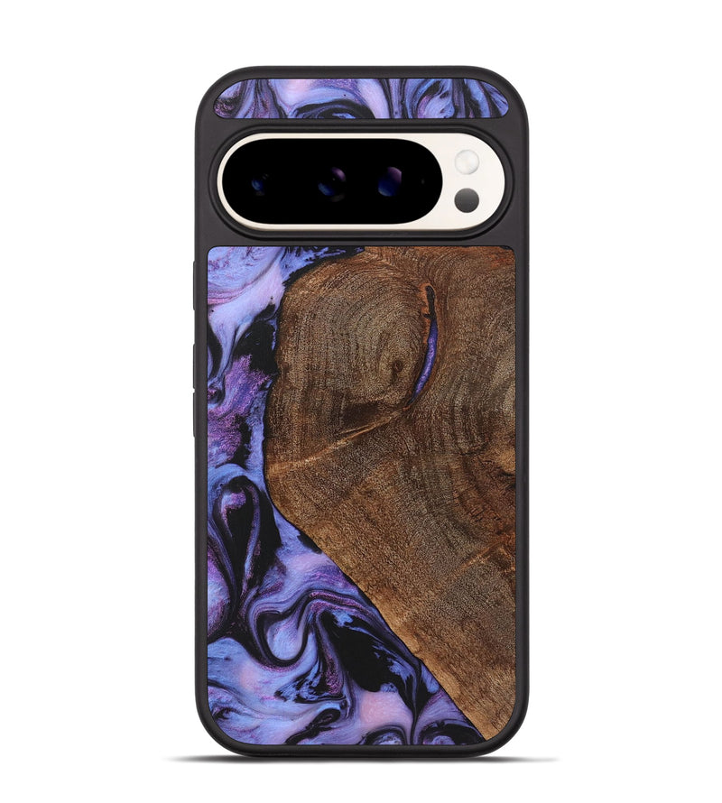 Pixel 9 Wood Phone Case - Emma (Purple, 723491)