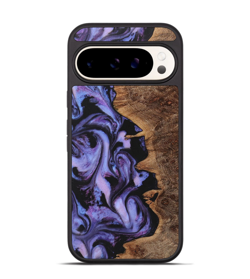 Pixel 9 Wood Phone Case - Serena (Purple, 723492)