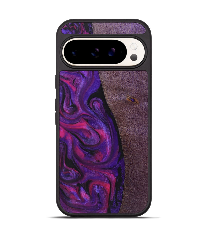 Pixel 9 Wood Phone Case - Lucy (Purple, 723494)