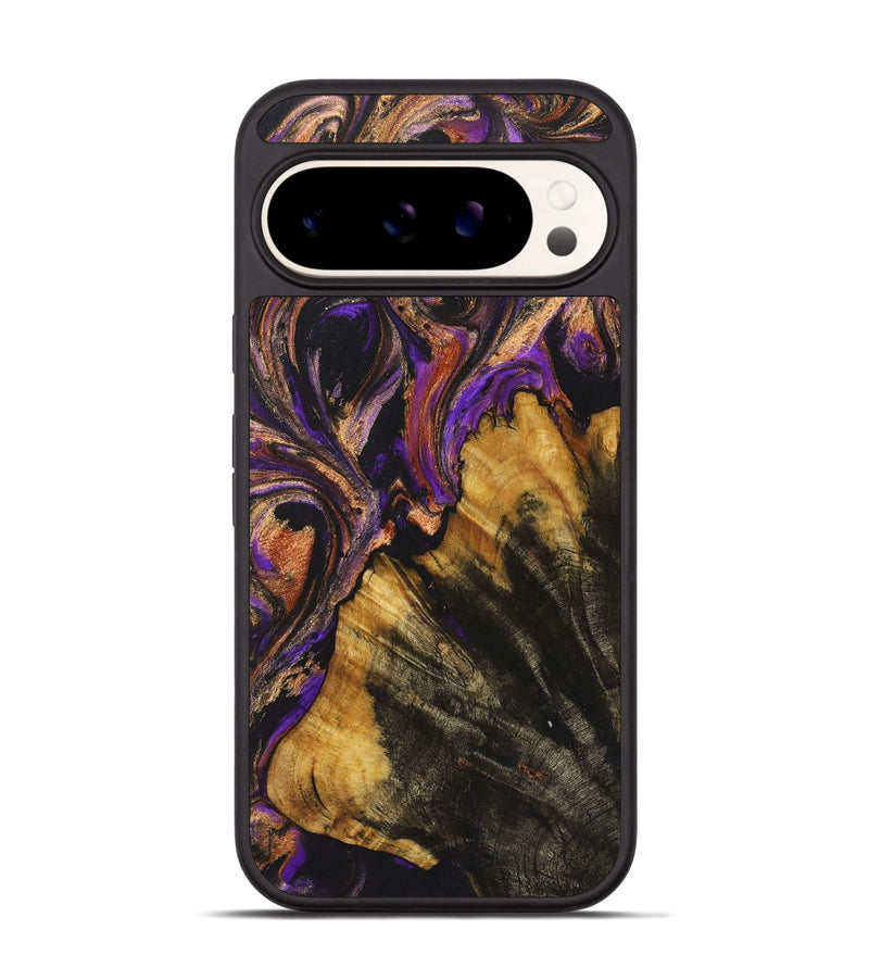 Pixel 9 Wood Phone Case - Shelby (Purple, 723498)