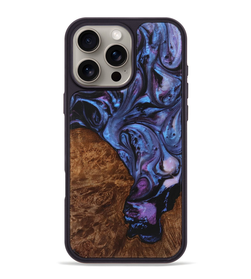 iPhone 16 Pro Max Wood Phone Case - Glen (Purple, 723499)