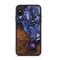 iPhone Xs Max Wood Phone Case - Glen (Purple, 723499)