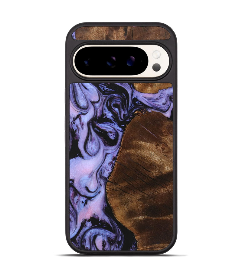 Pixel 9 Wood Phone Case - Izabella (Purple, 723500)