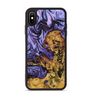 iPhone Xs Max Wood Phone Case - Kai (Purple, 723502)