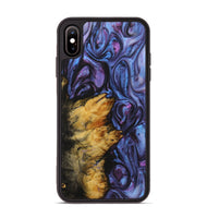 iPhone Xs Max Wood Phone Case - Shaun (Purple, 723504)