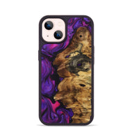 iPhone 14 Wood Phone Case - Latasha (Purple, 723505)