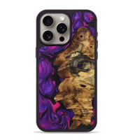 iPhone 15 Pro Max Wood Phone Case - Latasha (Purple, 723505)