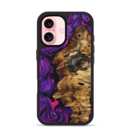 iPhone 16 Wood Phone Case - Latasha (Purple, 723505)