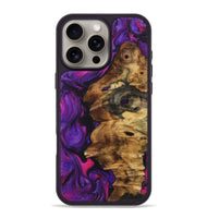 iPhone 16 Pro Max Wood Phone Case - Latasha (Purple, 723505)