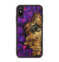 iPhone Xs Max Wood Phone Case - Latasha (Purple, 723505)