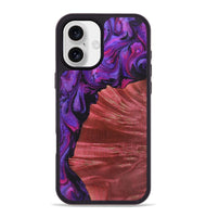 iPhone 16 Plus Wood Phone Case - Francine (Purple, 723507)