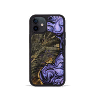 iPhone 12 mini Wood Phone Case - Tia (Purple, 723508)