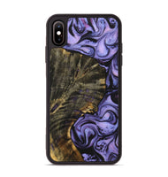 iPhone Xs Max Wood Phone Case - Tia (Purple, 723508)