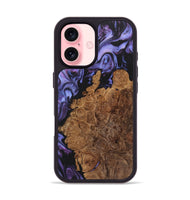 iPhone 16 Wood Phone Case - James (Purple, 723509)