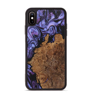 iPhone Xs Max Wood Phone Case - James (Purple, 723509)