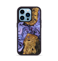 iPhone 14 Pro Wood Phone Case - Johnny (Purple, 723510)