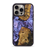 iPhone 15 Pro Max Wood Phone Case - Johnny (Purple, 723510)