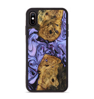 iPhone Xs Max Wood Phone Case - Johnny (Purple, 723510)