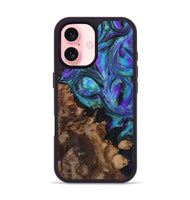 iPhone 16 Wood Phone Case - Scarlett (Purple, 723511)