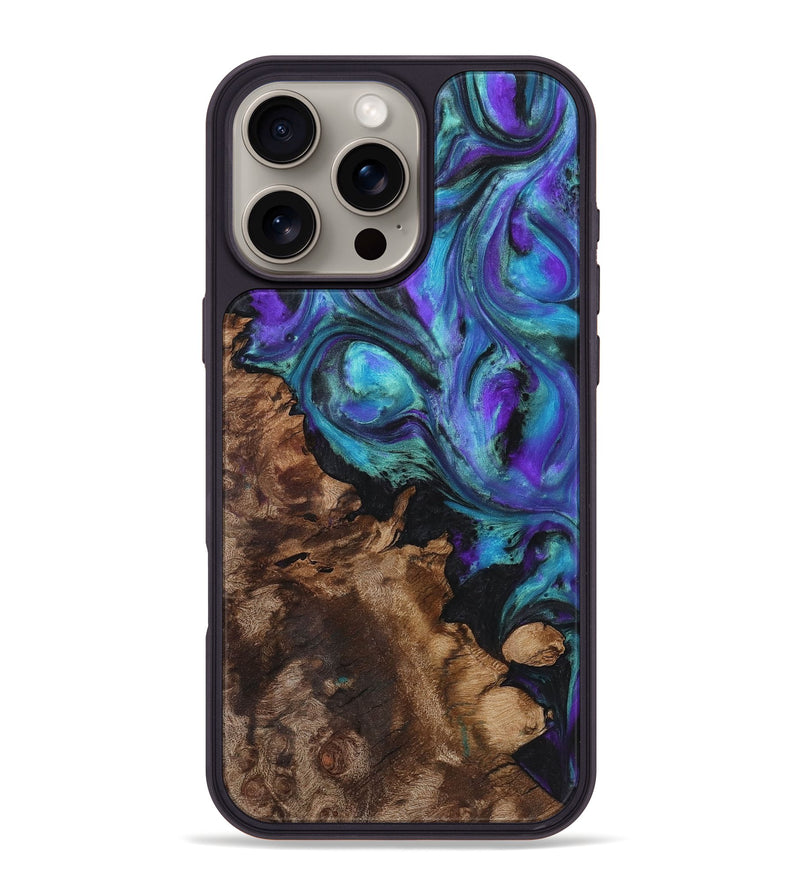 iPhone 16 Pro Max Wood Phone Case - Scarlett (Purple, 723511)