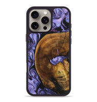 iPhone 16 Pro Max Wood Phone Case - Robbie (Purple, 723512)