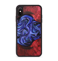 iPhone Xs Max Wood Phone Case - Debbie (Purple, 723514)